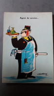 CPSM DESSIN ILLUSTRATEUR LASSALVY AGENT DE SERVICE HUMOUR ED VAYSSE - Lassalvy