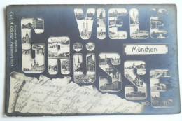 Cpa 1904 Multiview Viele Grusse MUNCHEN - MAY05 - München