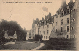 72 , Cpa  BESSE Sur BRAYE , 529 , Perspective Du Chateau De COURTANVAUX (0161.AOU.23) - Other & Unclassified