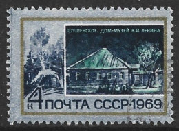 Russia 1969. Scott #3585 (U) Lenin House, Shushensko - Gebruikt