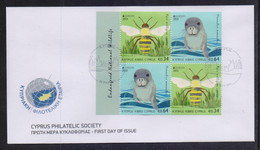 CYPRUS 2021 EUROPA CEPT 2 SETS STAMPS FROM BOOKLET ON UNOFFICIAL FDC - Storia Postale