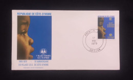 C) 1979. IVORY COAST. FDC. STAMP 10TH ANNIVERSARY OF THE CALL FOR SORTS. XF - Ivory Coast