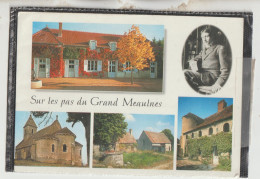 Epineuil 'le-Fleuriel 18  G F Carte Circulée Timbrée- Multivues ( 5 ) Musée Ecole Sur Le Pas Du Grand Meaulnes - Autres & Non Classés