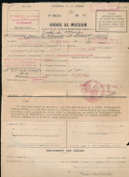 Ministère De La Guerre Ordre De Mission Région Militaire Versailles M. Carre Jean-Claude 1963 - Documenten