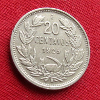 Chile 20 Centavos 1925 Chili  W ºº - Chili
