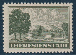 Böhmen Und Mähren, Theresienstadt, Parcel Stamp, MNH, Very Good Quality, Newest Brunel Certificate "einwandfrei" - Besetzungen 1938-45