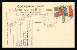 42294 Carte Postale En Franchise Secteur 505 En Rouge 1915 Guerre 1914/1918 War Postcard  - Oorlog 1914-18