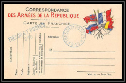 42289 Carte Postale En Franchise Secteur 510 En Bleu Sans Millesime Guerre 1914/1918 War Postcard  - Oorlog 1914-18