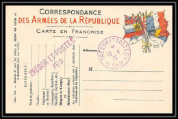42272 Carte Postale En Franchise Secteur 168 En Rouge 1915 Guerre 1914/1918 War Postcard  - Guerre De 1914-18