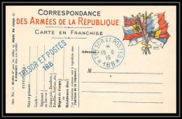 42271 Carte Postale En Franchise Secteur 168 En Bleu 1915 Guerre 1914/1918 War Postcard  - Guerre De 1914-18