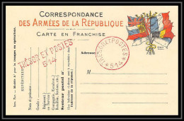 42257 Carte Postale En Franchise Secteur 514 En Rouge Sans Millesime Guerre 1914/1918 War Postcard  - Guerra Del 1914-18