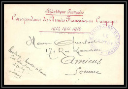 42198/ Carte Lettre Armée En Campagne Cover Ecole D'Aviation Militaire Le Crotoy 1916 Guerre 1914/1918 War  - Guerra Del 1914-18