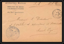 42192/ Lettre Cover Inspection Des Depots Et Des Ecoles D'Aviation Militaire 1915 Guerre 1914/1918 War  - WW I