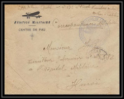 42199/ Lettre Cover Aviation Militaire Centre De Pau Pour Hopital D'hanoi Viet Nam 1916 Guerre 1914/1918 War  - Guerre De 1914-18