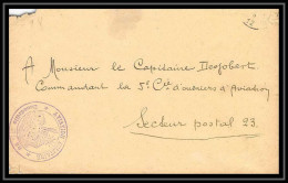 42034/ Lettre Cover Aviation Militaire Escadrille N°38 Secteur 12 Pour Le 23 Guerre 1914/1918 War  - Militärische Luftpost