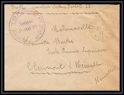 42013/ Lettre Cover Aviation Militaire 1er Groupe 1917 Secteur Postal 23 Pour Clermont-l'Hérault Guerre 1914/1918 War - Poste Aérienne Militaire