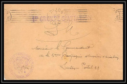 42002/ Lettre Cover Aviation Militaire 1er Groupe Dijon Et Cachet 3ème Groupe Guerre Pour Le Secteur 23 1915 1914/1918 W - Militaire Luchtpost