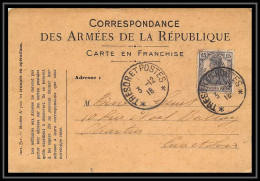 43263 Carte Postale En Franchise Cachet Tresor Et Postes Sur Timbre Allemand 1918 Guerre 1914/1918 War Postcard  - WW I