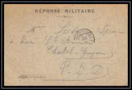 43235 Carte Postale En Franchise Reponse Imp Palletan Moulins 1914 Guerre 1914/1918 War Postcard  - Guerre De 1914-18