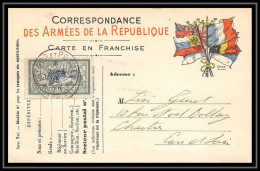 43259 Carte Postale En Franchise 6 Drapeaux + Complement Type Merson 1915 Chartres Secteur 71 Guerre 1914/1918 Postcard  - WW I