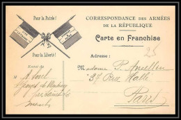 43222 Carte Postale En Franchise 2 Drapeaux Pour La Patrie Pour La Liberté Guerre 1914/1918 War Postcard  - Guerra Del 1914-18