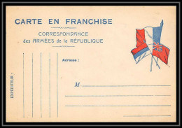 43209 Carte Postale En Franchise 3 Drapeaux Secteur 98 Guerre 1914/1918 War Postcard  - Guerra Del 1914-18