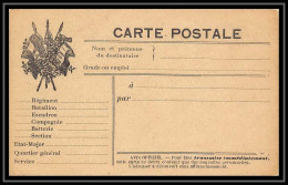 43194 Carte Postale En Franchise Neuve 3 Drapeaux NOIRS Guerre 1914/1918 War Postcard  - Guerra Del 1914-18