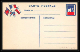 43184 Carte Postale En Franchise Neuve 3 Drapeaux FM TTB Guerre 1914/1918 War Postcard  - Oorlog 1914-18