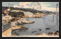 42967 Marseille Centre D'hospitalisation Municipal 1914 Carte Postale (postcard) Pour Belloy Guerre 1914/1918 War Ww1 - Guerra Del 1914-18