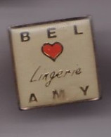 Pin's BEL AMY Lingerie Petit Coeur Réf  751 - Marques