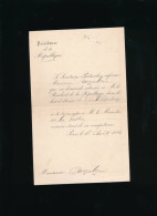 1884 Courrier Présidence De La République Française à M. Pouzalque - Documents