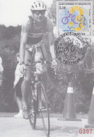 Carte  Maximum  1er  Jour   SAINT  PIERRE  MIQUELON    Le  Triathlon    1995 - Maximumkarten