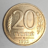 RUSSIE - Y 314 - 20 ROUBLES 1992 - TTB+ - Rusland