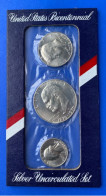 1976 S US Commemorative Coinage .400 Silver Set(3) Coins ,KM#206A,UNC,7780 - Mint Sets