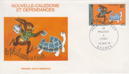 Enveloppe FDC  1er Jour   NOUVELLE CALEDONIE   La  Philatélie  à  L' Ecole   1978 - FDC