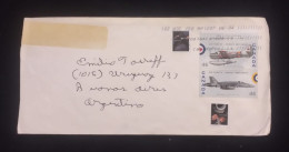 C) 1999. CANADA. AIRMAIL ENVELOPE SENT TO ARGENTINA. MULTIPLE STAMPS OF AIR FORCE AIRCRAFT. XF - Unclassified