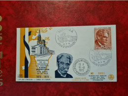 LETTRE  MONACO FDC ALBERT SCHWEITZER 1976 CACHET CONSEIL DE EUROPE - Autres & Non Classés