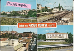 Lazio-rieti-passo Corese Frazione Di Fara Sabina Vedute Vedutine Ingresso Stazione Ferroviara Case Frazione Anni 70 - Autres & Non Classés