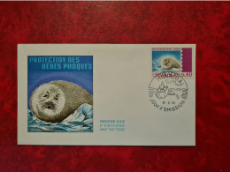 LETTRE  MONACO FDC PROTECTION DES BEBES PHOQUES 1970 - Other & Unclassified