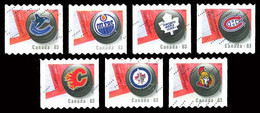 Canada (Scott No.2662-68 - Ligue Nationale De Hockey / 7 / National Hockey League) (o) COIL Set - Oblitérés