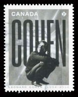 Canada (Scott No.3196 - Leonard Cohen) (o) Adhesive From BK - Gebraucht