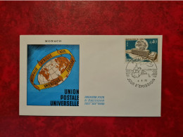 LETTRE  MONACO FDC 1970 UNION POSTALE UNIVERSELLE SIEGE UPU - Sonstige & Ohne Zuordnung