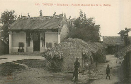 TONKIN  HAIPHONG    Pagode Chinoise Rue D La Marine   INDO,791 - Vietnam