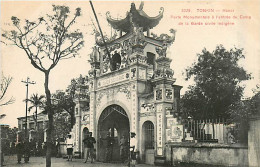 TONKIN   HANOI   Porte Entre Camp Garde Civile       INDO,084 - Vietnam