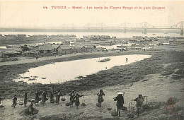 TONKIN  HANOI  Fleuve Rouge – Pont Doumer    INDO,846 - Viêt-Nam