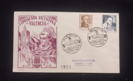 C) 1955. SPAIN. FIRST INTERNAL MAIL. DOUBLE STAMPS OF GENERAL FRANCO AND LITERATOS TIRSO DE MOLINA. XF - Other & Unclassified