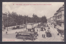 CPA Toulouse Dpt 31 Les Allées Jean Jaurès ( Anciennes Allées Lafayette ) Avec Trams Réf  360 - Toulouse