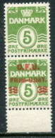 DENMARK 1938 Stamp Exhibition Overprint + Unoverprinted In Pair  MNH / **. Michel 243 - Ongebruikt