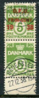 DENMARK 1938 Stamp Exhibition Overprint + Unoverprinted In Pair Used. Michel 243 - Gebruikt