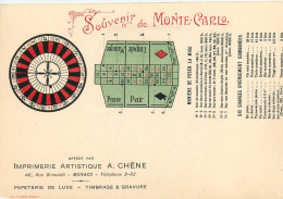 06 * MONTE CARLO  Table De « roulette »     RL19,1150 - Monte-Carlo